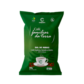 Kit 3X: Café Familiar da Terra Orgânico Moído Coopfam 500g
