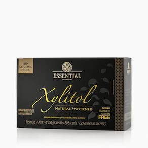 Kit 3X: Xylitol Adoçante Natural Sachê Essential Nutrition 250g