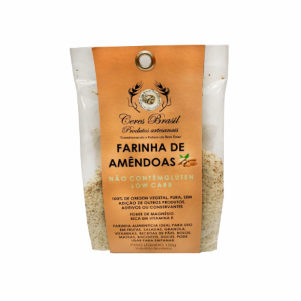 Kit 6X: Farinha de Amêndoas Sem Glúten Ceres 150g