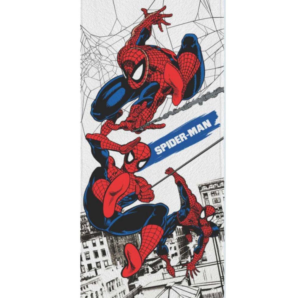Toalha Felpuda de Banho Estampada Spider Man 60 cm x 1,20 m