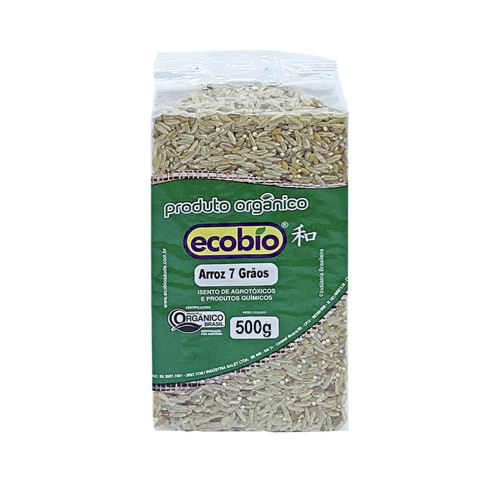 Kit 2X: Arroz 7 Grãos Orgânico Ecobio 500g