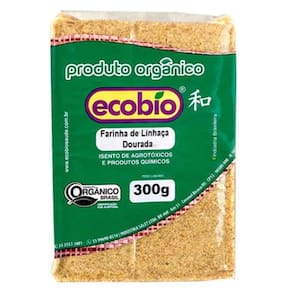 Kit 3X: Farinha de Linhaça Dourada Orgânica Ecobio 300g