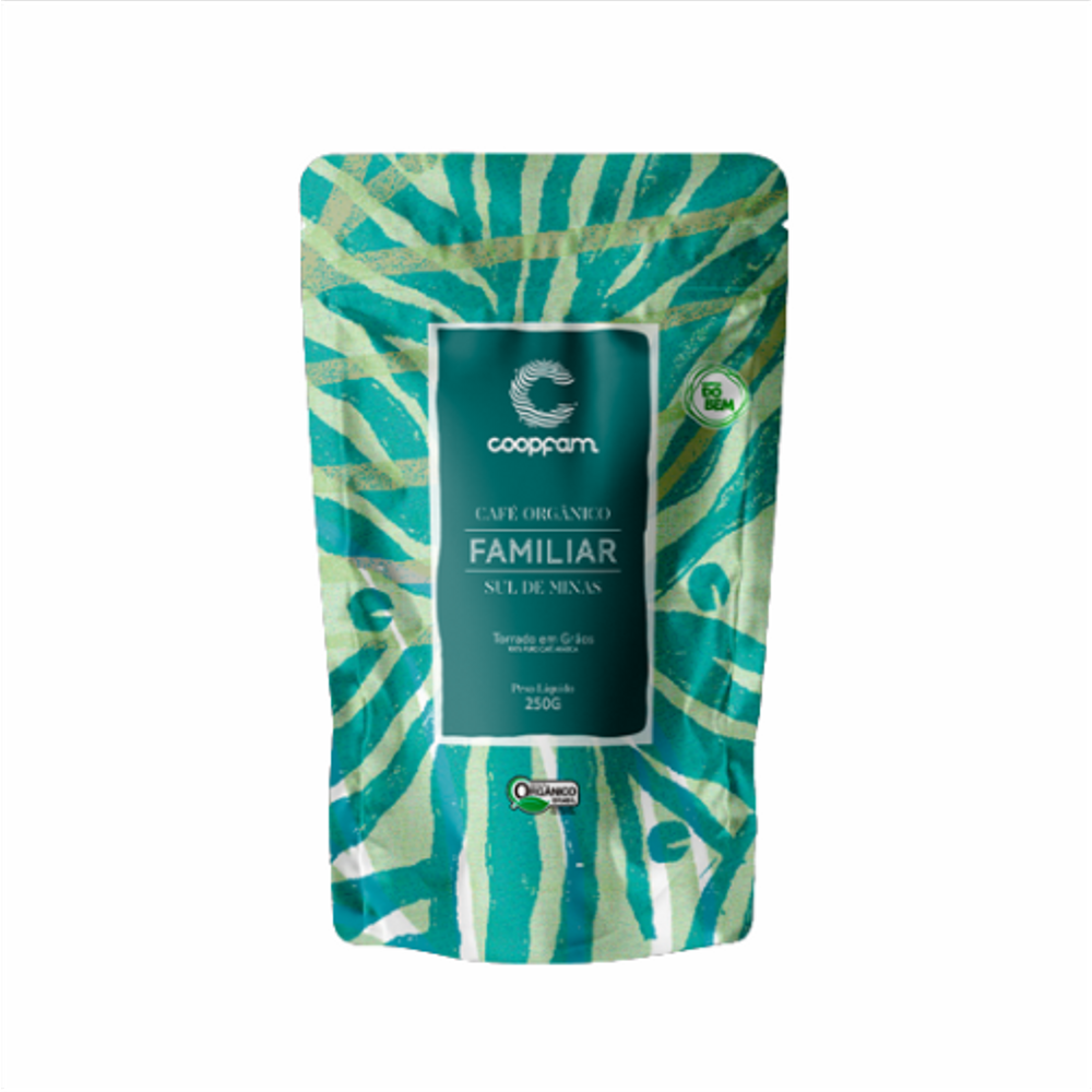 Kit 2X: Café Familiar da Terra Orgânico em Grãos Coopfam 250g