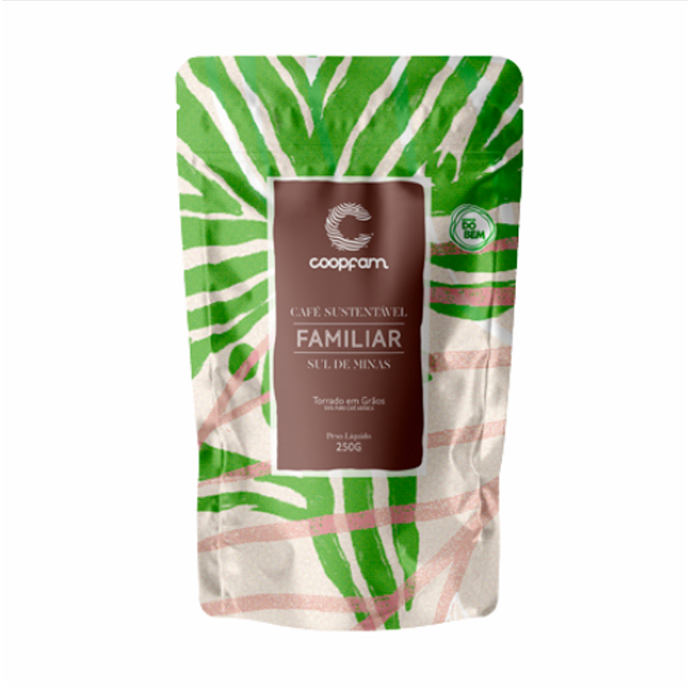Kit 2X: Café Familiar da Terra Sustentável em Grãos Coopfam 250g