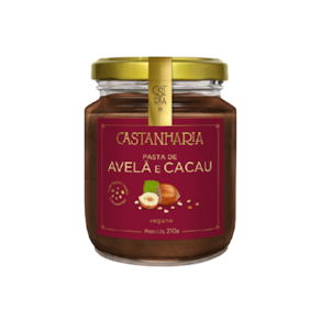 Kit 3X: Pasta de Avelã e Cacau Vegana Castanharia 210g
