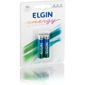 Pilha Alcalina Palito Aaa C/2 Uns Elgin