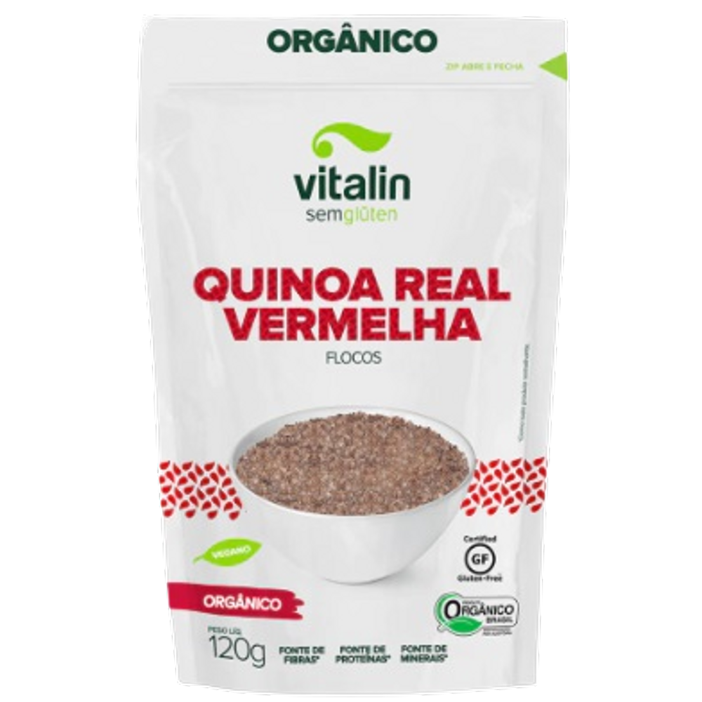 Kit 2X: Quinoa Real Vermelha em Grãos Orgânica Sem Glúten Vitalin 200g