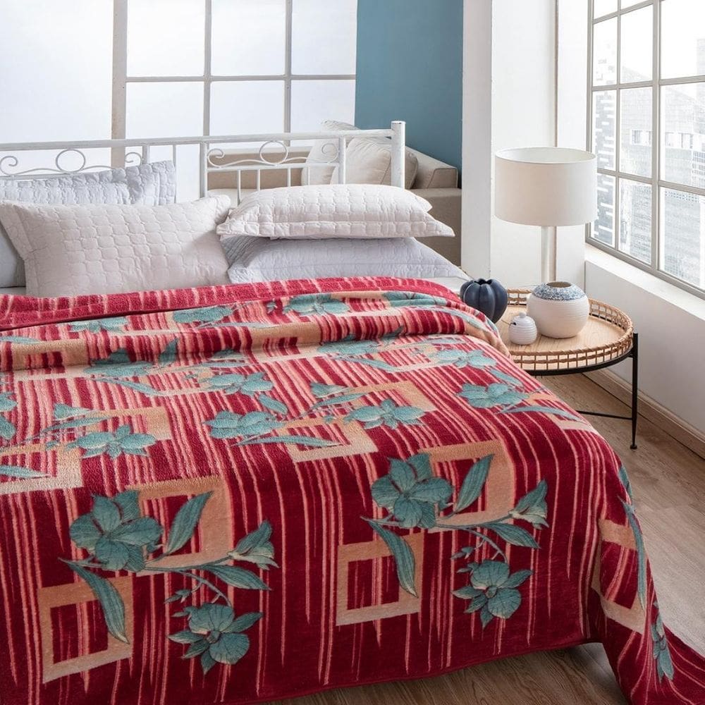 Cobertor Dyuri Plus Cinta Zambeze 1,80 M X 2,20 M Vinho/C