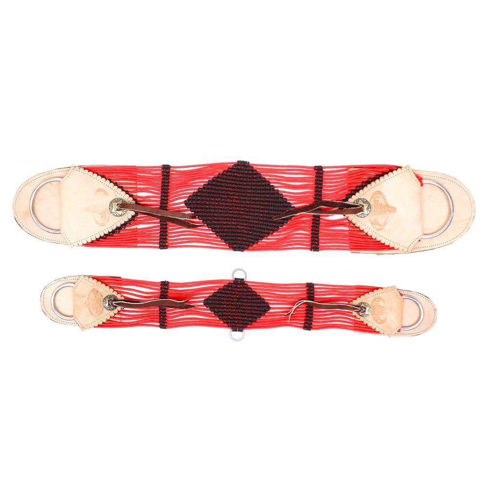 Conjunto de Barrigueira Dianteira e Traseira Vermelha A Pantaneira 33995