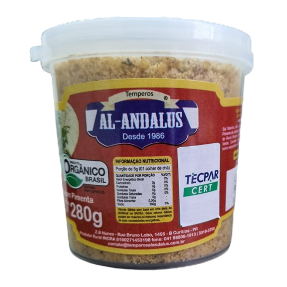 Kit 2X: Tempero Completo com Pimenta Puro Orgânico Al Andalus 280g