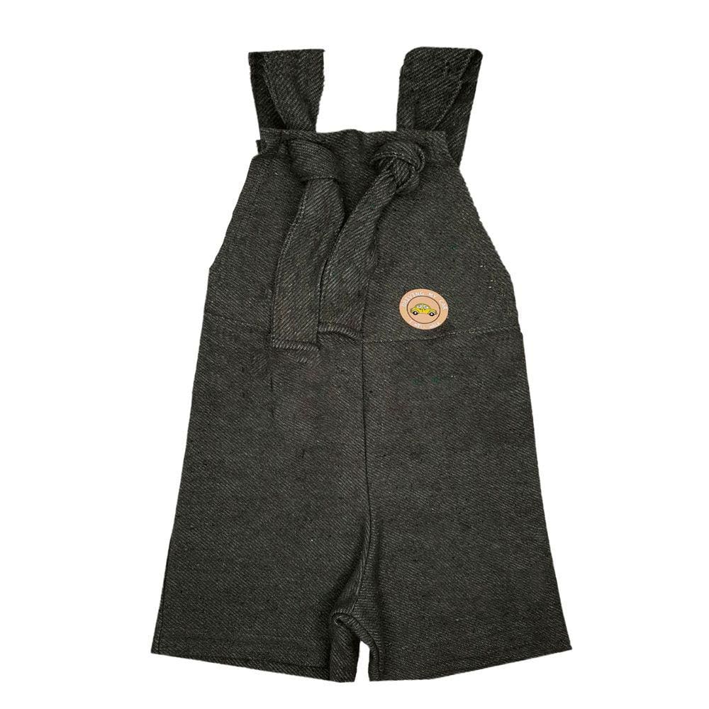 Jardineira Bebe e Infantil Masculina Curta Moletom Jeans