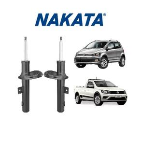 02 Amortecedor Nakata Dianteiro Esq+Dir Saveiro Cross 2010 A 2020