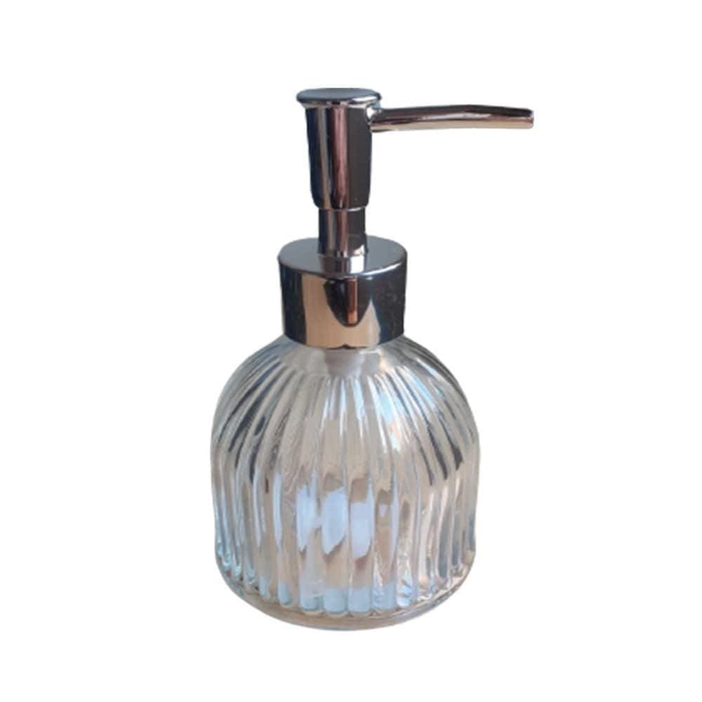 Porta Sabonete Líquido Saboneteira Alcool Em Gel Vidro 220Ml