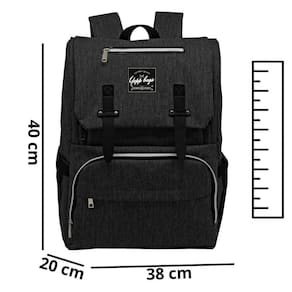 Mochila Maternidade Impermeável Unissex MF8141 - Preto