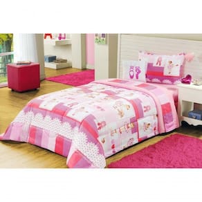 Edredom Estampado Infantil Kids Solteiro 01 Peça - Balet