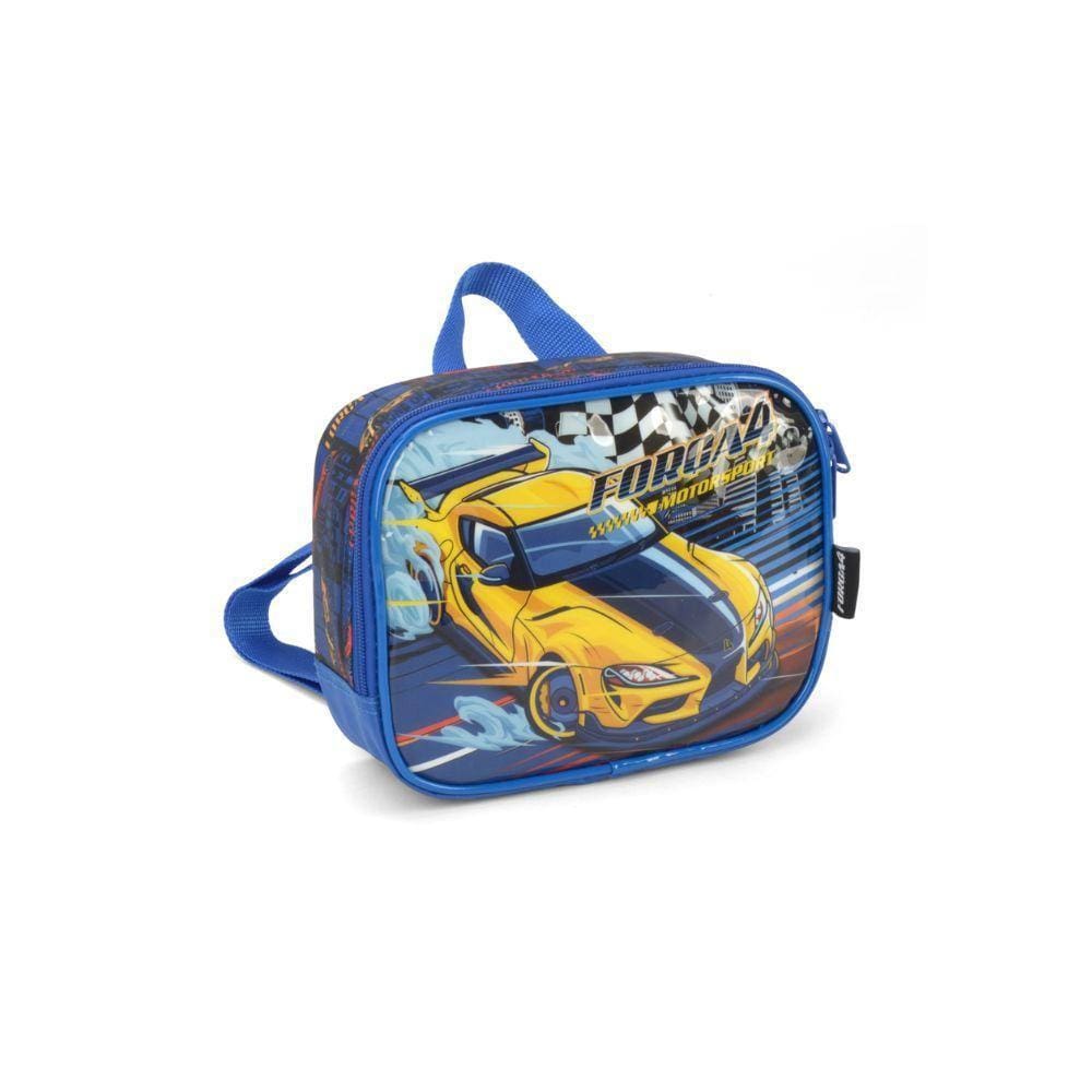 Lancheira Infantil Forca 4 Azul 22cm X 17cm X 7cm 170g