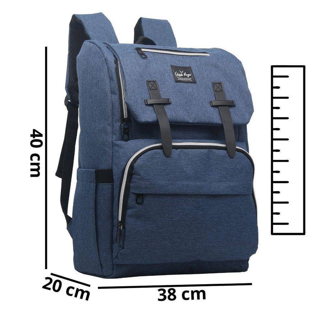 Mochila Bolsa Maternidade Impermeável Azul Unissex MF8141