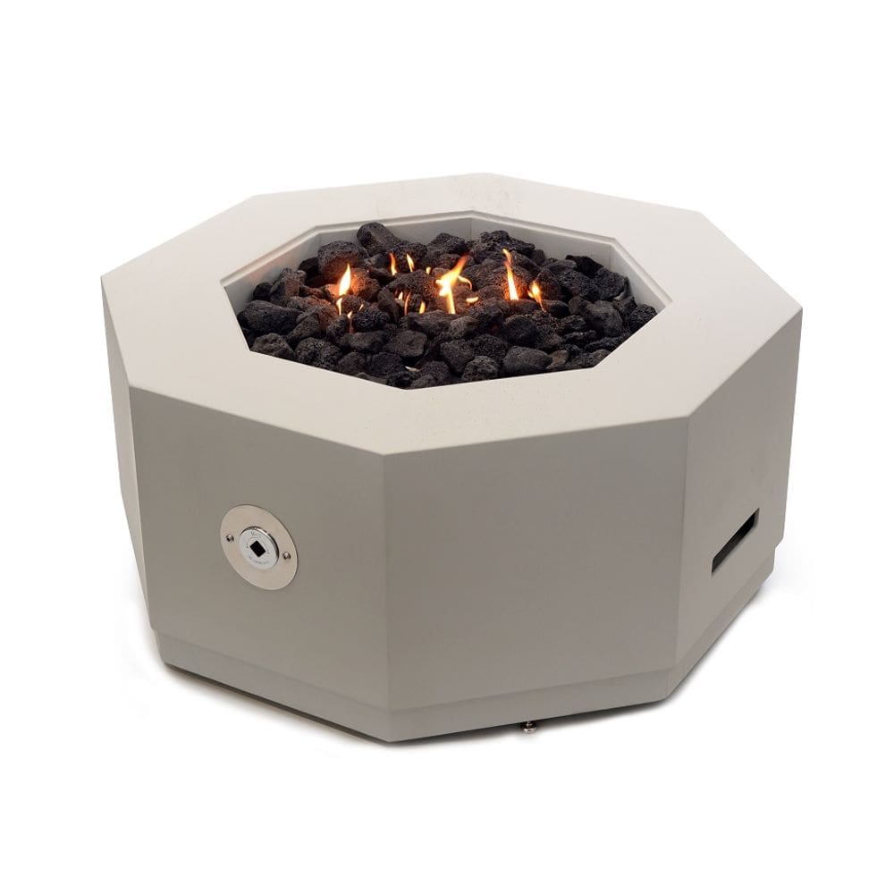 Lareira a Gás para Área Externa Fire Pit Cimentício Octogon - K3 Imports