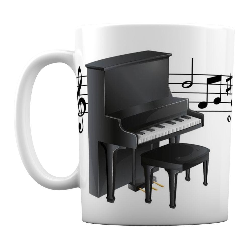 Caneca Música Instrumento Musical Pianos Notas Musicais