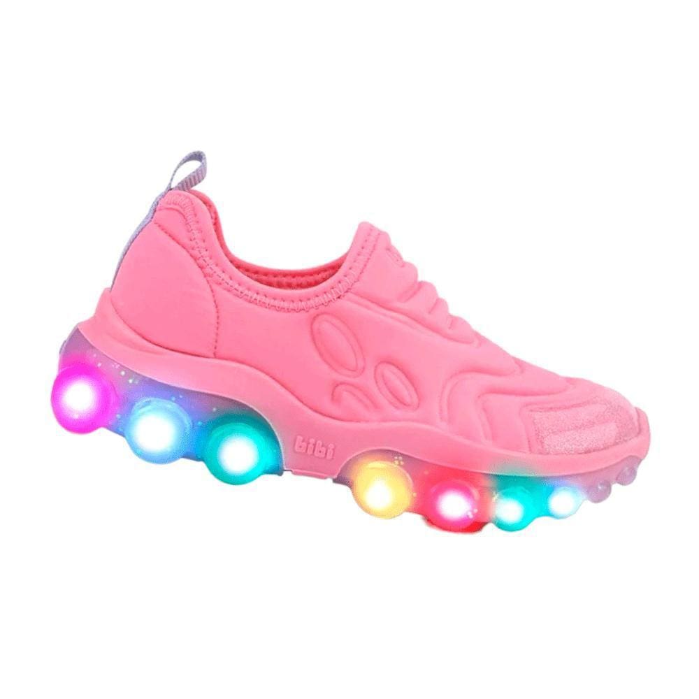 Tênis Infantil Feminino Roller Celebration Com Led Bibi Ref:1217006 22/32