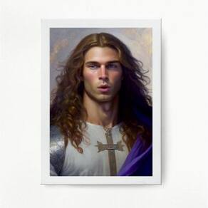 Quadro Decorativo Arcanjo Zadquiel 33X24Cm