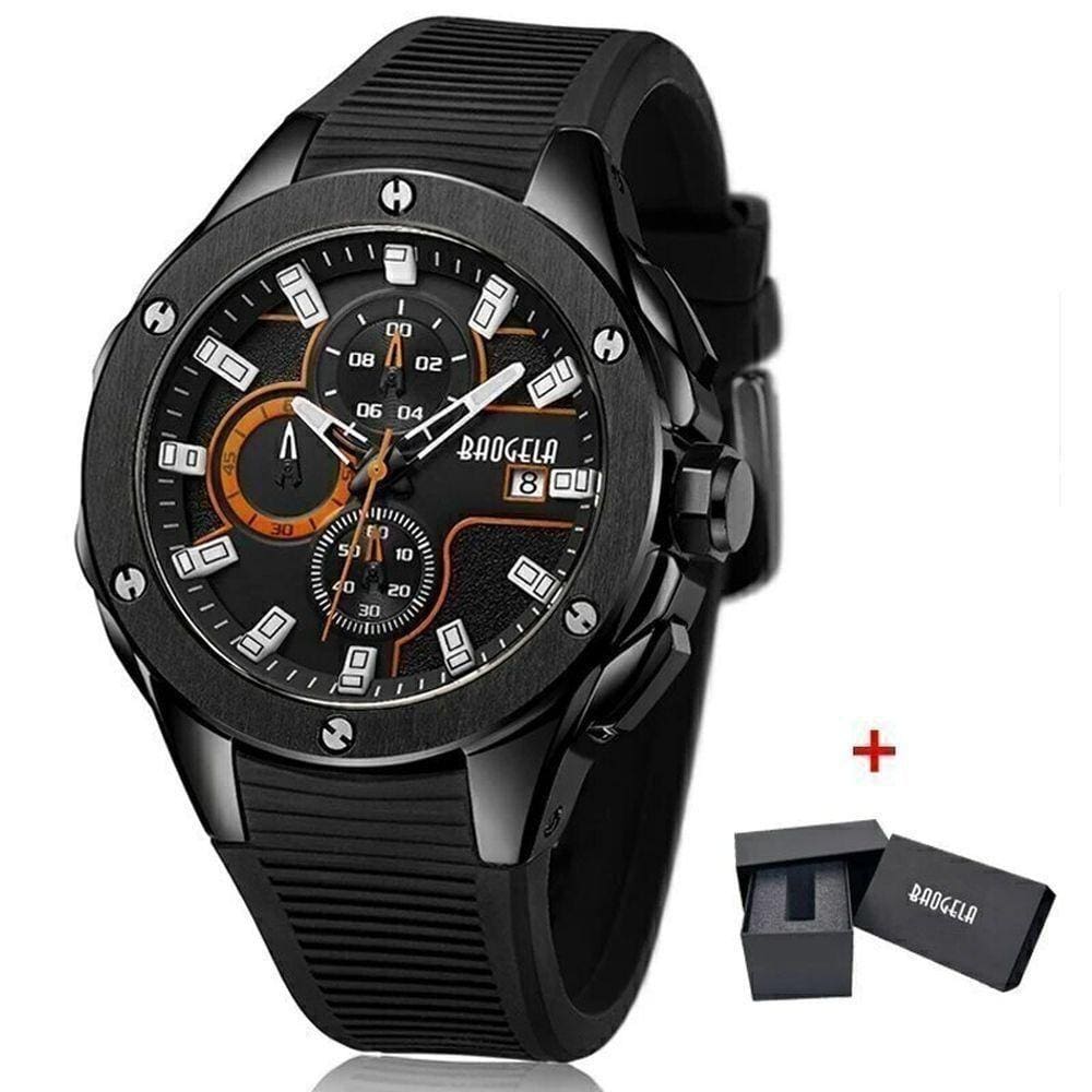 Relógio Masculino Baogela 22608 à Prova D`água Preto