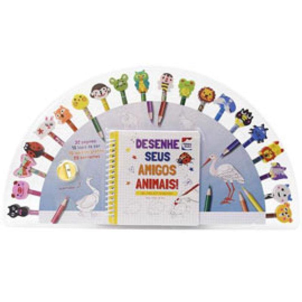 Um Livro-Kit Divertido! Desenhe Seus Amigos Animais