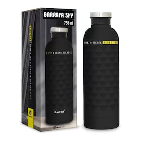 Garrafa Térmica Brasfoot Sky - 750Ml - Preta - 12788