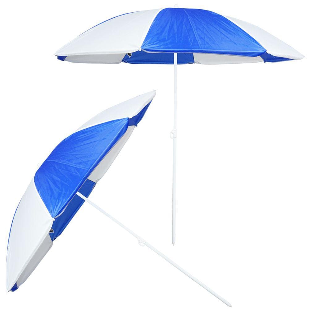 Kit 2 Guarda Sol de Praia Piscina Jardim Camping 1,80 Metros Barato Importway Iwgs-180