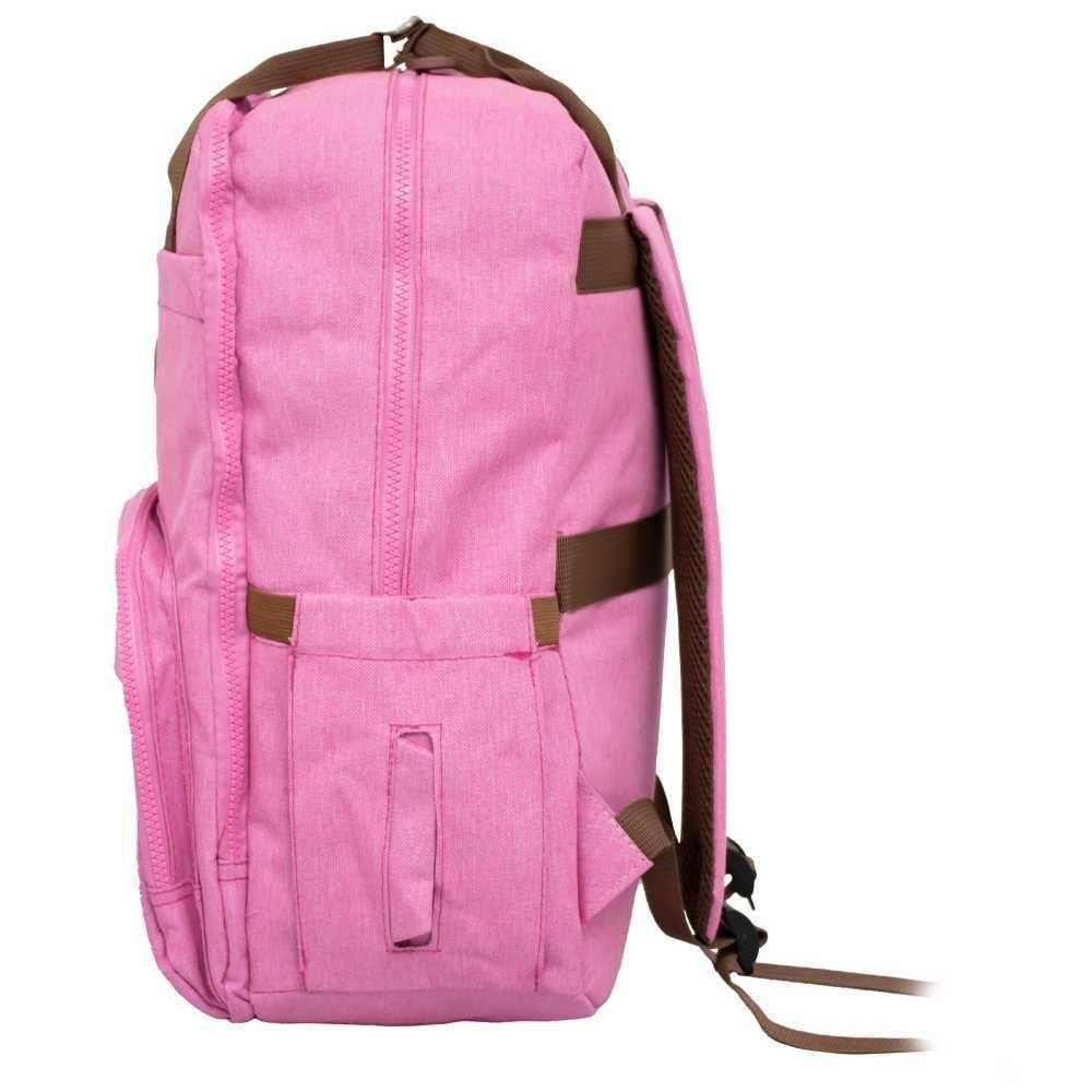 Mochila Maternidade Poliéster Rosa Yins 20L
