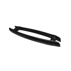 Puxador Arco H Polímero Para Porta De Vidro 30 Cm Marrom Onix