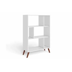 Estante Para Sala Rt3015 C/ 6 Nichos Branco - Movelbento