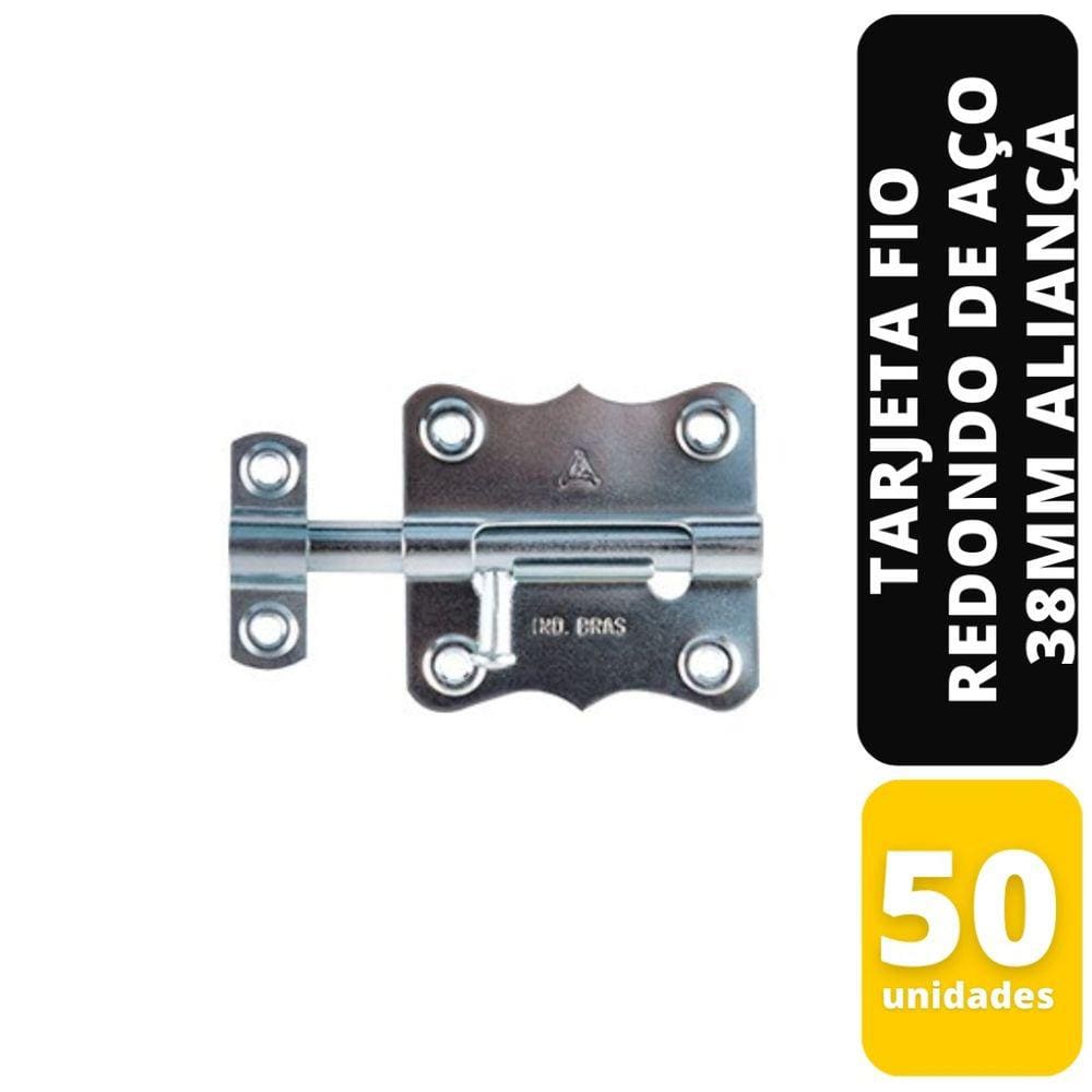 Kit C/ 50 Tarjeta Fio Redondo de Aço 38mm 81098 Aliança