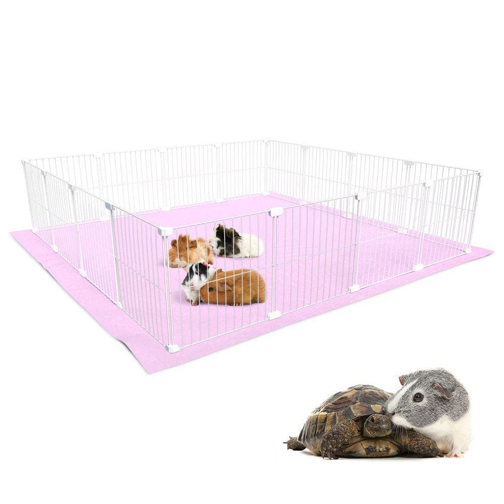 Cercado para Porquinho da Índia Hamster Twister 120x120 com Soft Malha Estreita 2,5x15cm Aramado Pet
