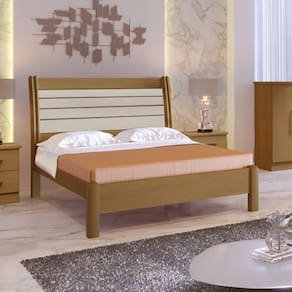 Cama Casal Esmeralda Plus Cinamomo Off White D`Doro