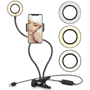 Anel De Luz Ring Light Articulado Com Suporte Para Celular