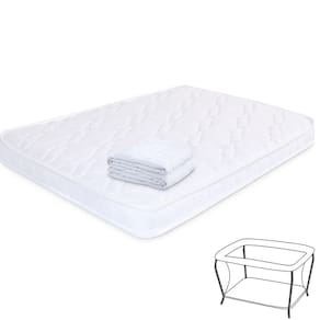 Colchão para Chiqueirinho Com protetor Impermeável Colchonete de Bebê Infantil Antialérgico 105x72x6cm - BF Colchões