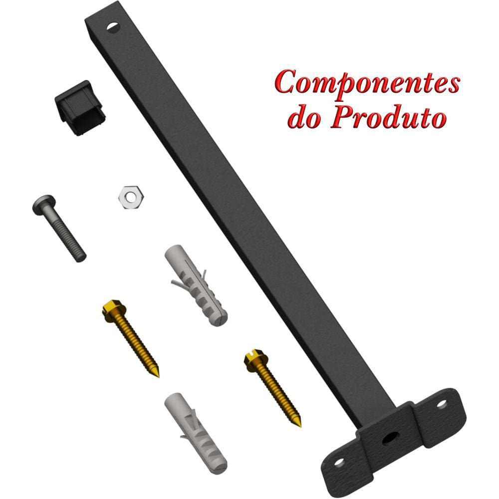 SUPORTE REFLETOR BASE RETA BRAÇO 30 cm