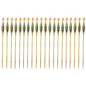 Kit 20 Tochas De Bambu Iluminação Decoração Tocha Luau