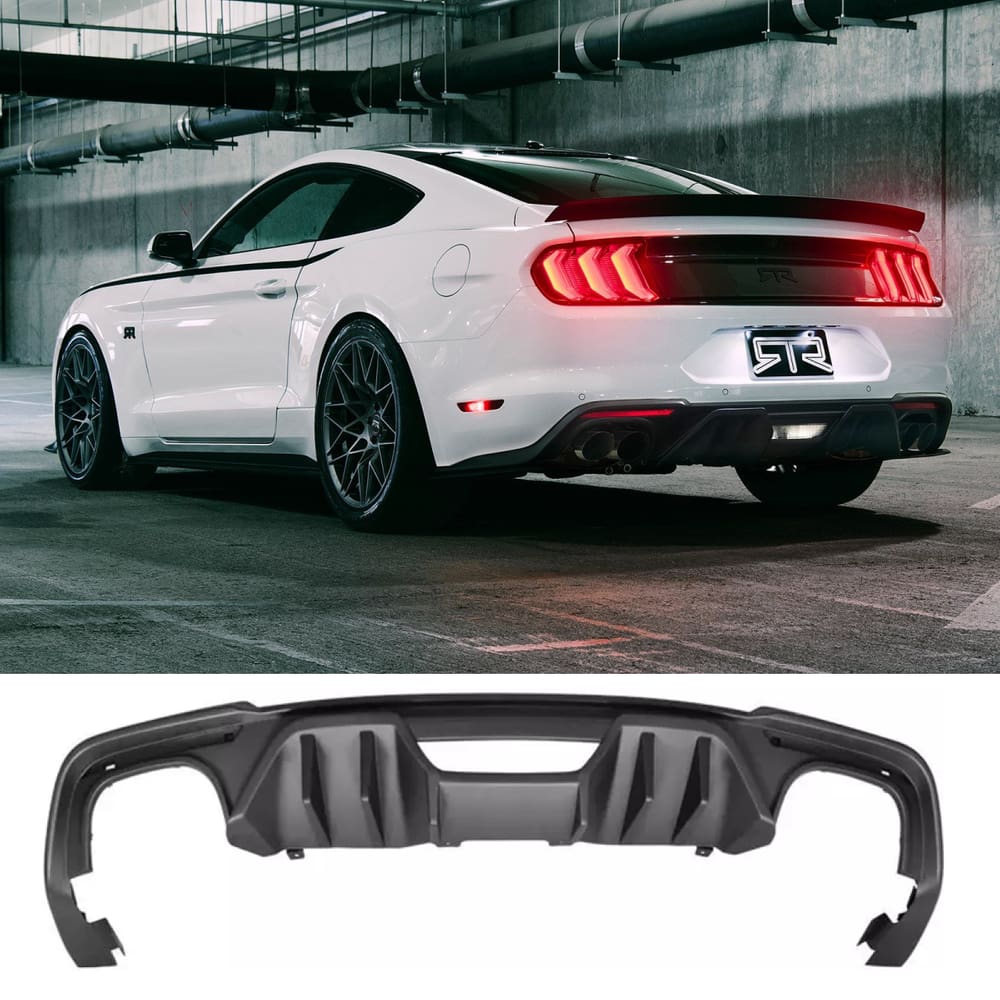 Difusor Traseiro Ford Mustang GT Black Piano Para-choque 500