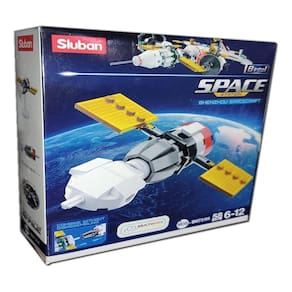 Bloco De Montar Space Station Shenzhou Spacecraft Multikids