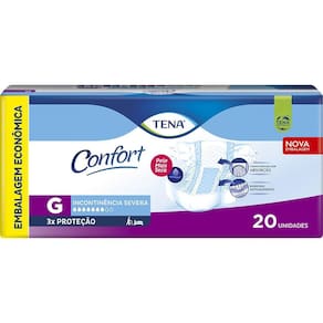 Fralda Geriátrica Tena Confort G com 20 unidades