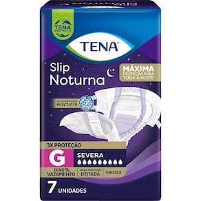 Fralda Geriátrica Tena Noturna G com 7 unidades