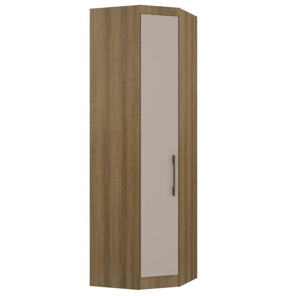 Modulo Guarda Roupa Canto Diagonal 1 Porta Avela/cinammon