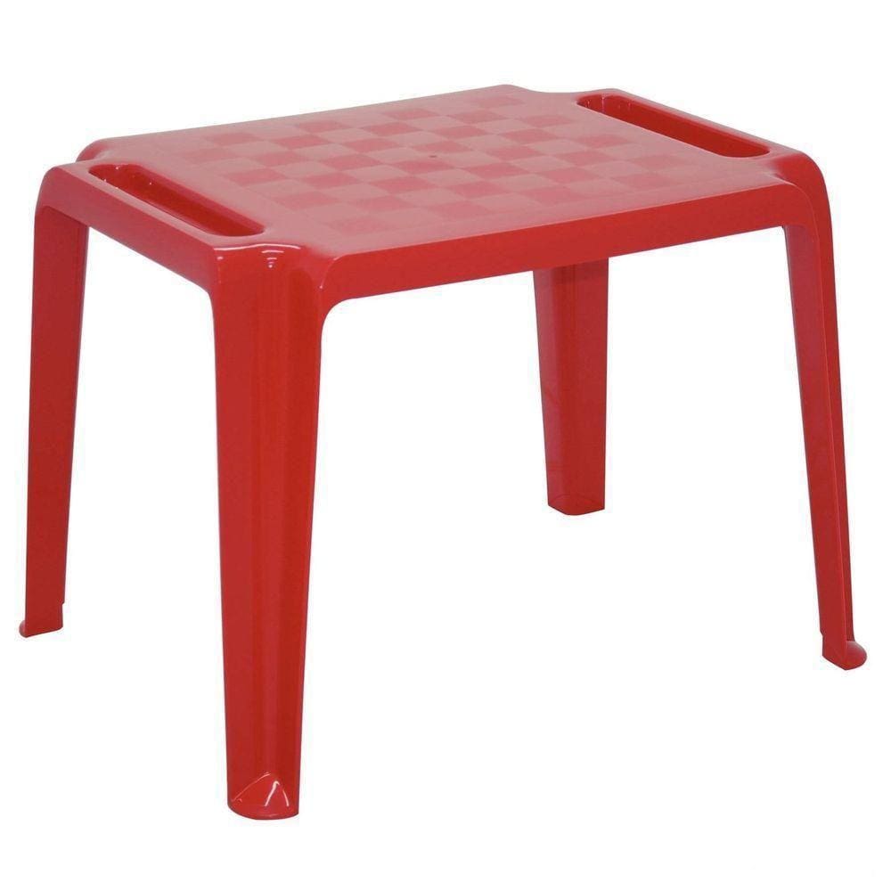 Mesa Tramontina Infantil Dona Chica Em Polipropileno Vermelho
