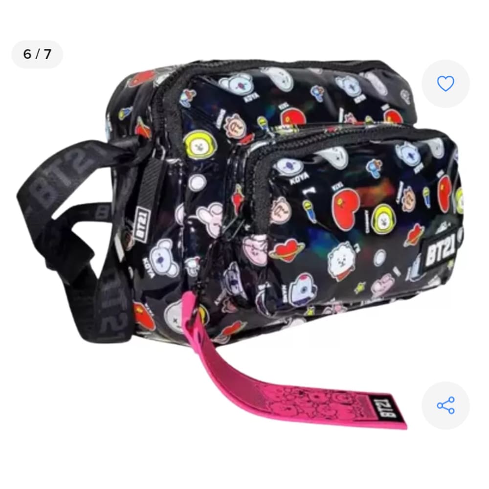 Bolsa holográfica shouder bag BT21 