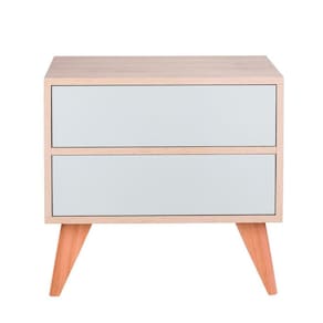 Sapateira Retrô com Portas Vicenza Carvalho e Verde Menta 60 x 40cm
