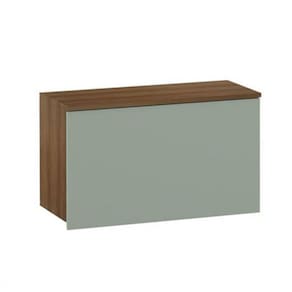 Armário De Cozinha Luciane 1 Porta Básico Avela/Verde Jade