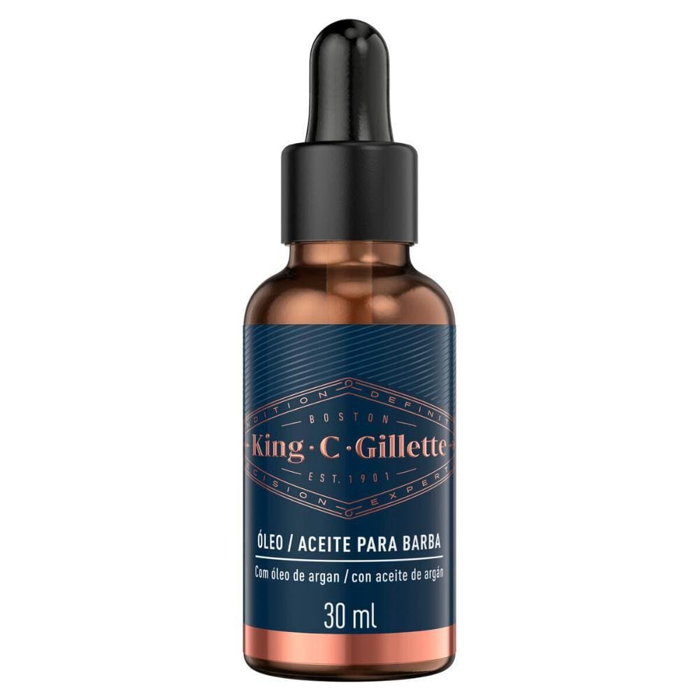 Óleo para Barba King C. Gillette 30ml