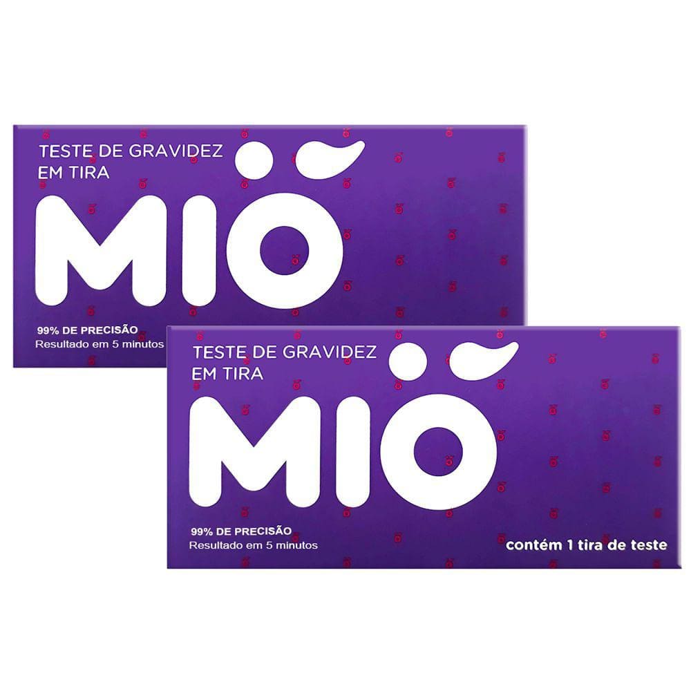 Kit 2 Teste de Gravidez Mió com 1 Unidade